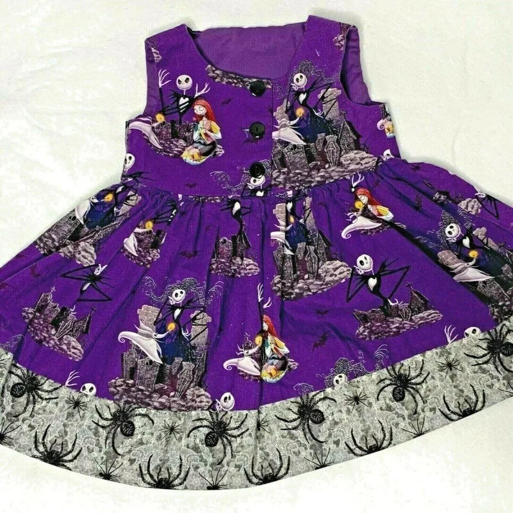 Nightmare Before Christmas Twirl Dress 18m Purple
